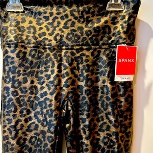 NWT SPANX faux leopard leggings Size S/P
